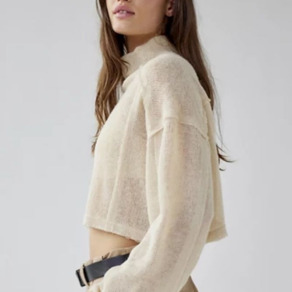 Urban Outfitters Jac Sheer Cropped Sweater